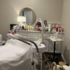 Facial spa chair with skincare instruments at Beauty Time Studio McAllen