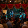Jazz Night Friday at Espana noveou mediterranean. singer and musicians on stage