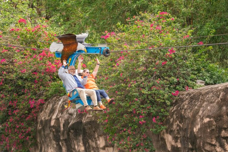 Soaring Eagle Zipline en Gladys Porter Zoo en Brownsville